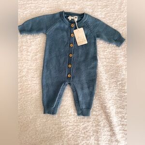 Baby boy blue button up outfit  0-3m